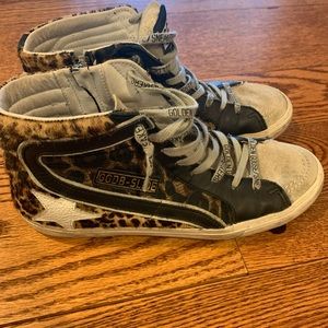 Golden Goose Leopard Slide